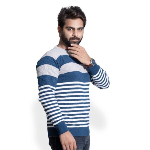 BRATS Pullover , self Design with striper in 3 colours